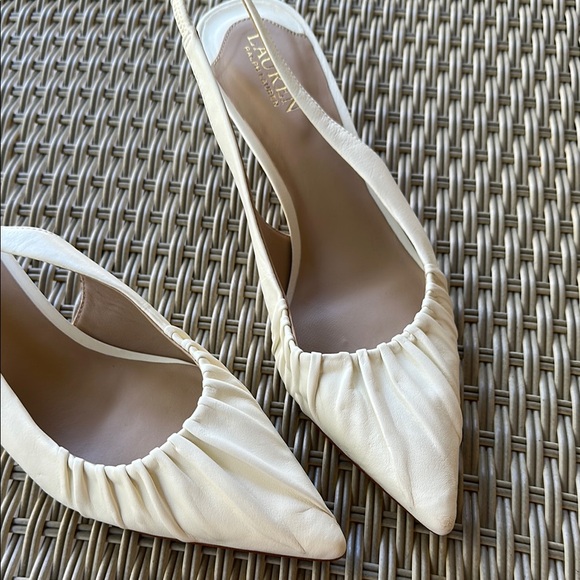 Lauren Ralph Lauren Cream Heels